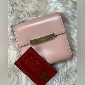 Preowned Cartier trifold wallet